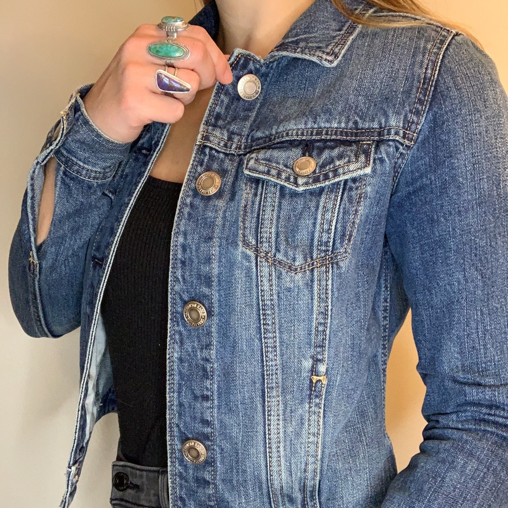 American Eagle Extra Small Jean Jacket - Great Co… - image 3